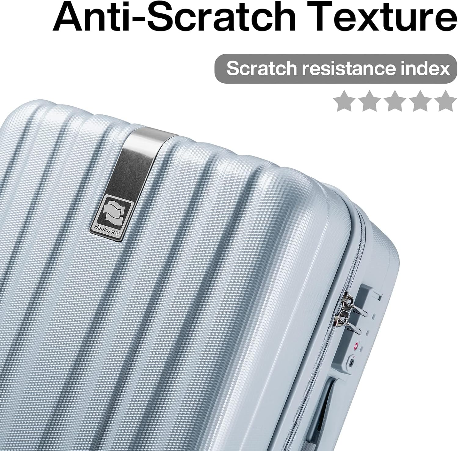 Hanke 14 Inch Underseat Carry On Luggage with Wheels Hard Shell Suitcases Carry On Bag Lightweight Small Mini Suitcase Travel Luggage for Travel（Gray） - Image 7