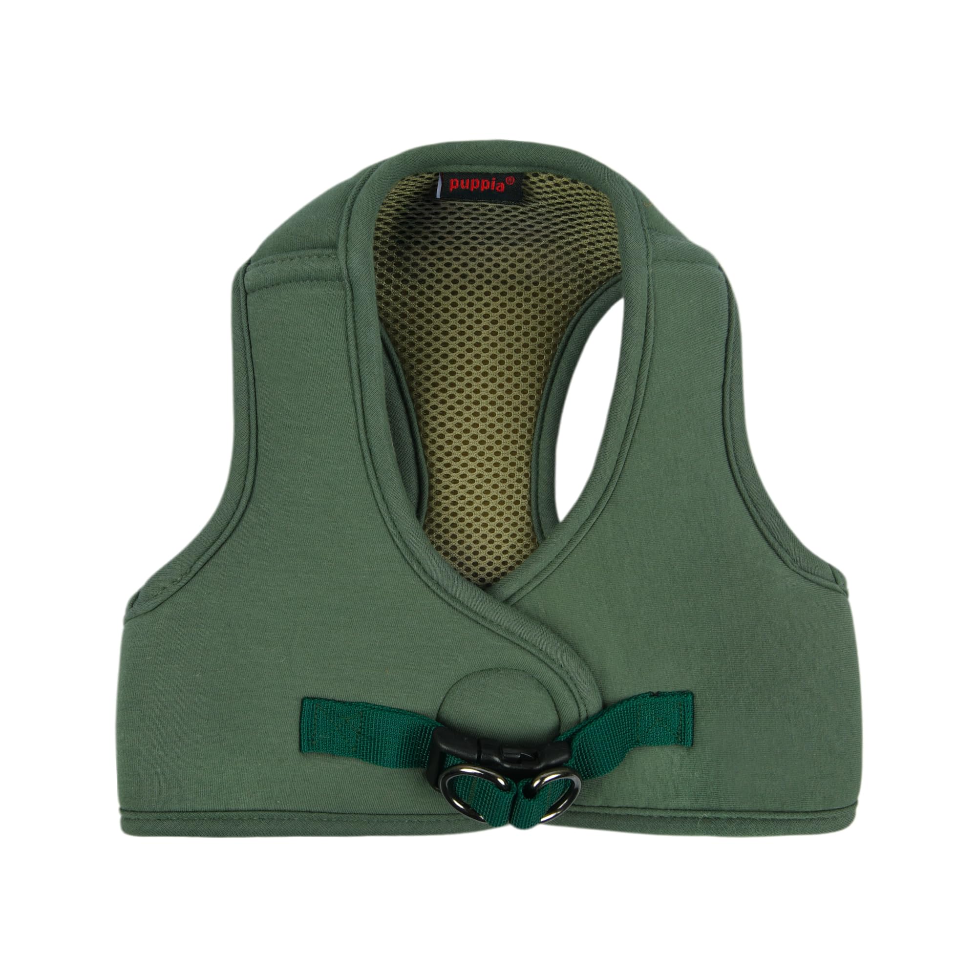 Puppia Eco Dog - Arnés ecológico sin tirones cómodo para perros pequeños y medianos, color caqui, talla L