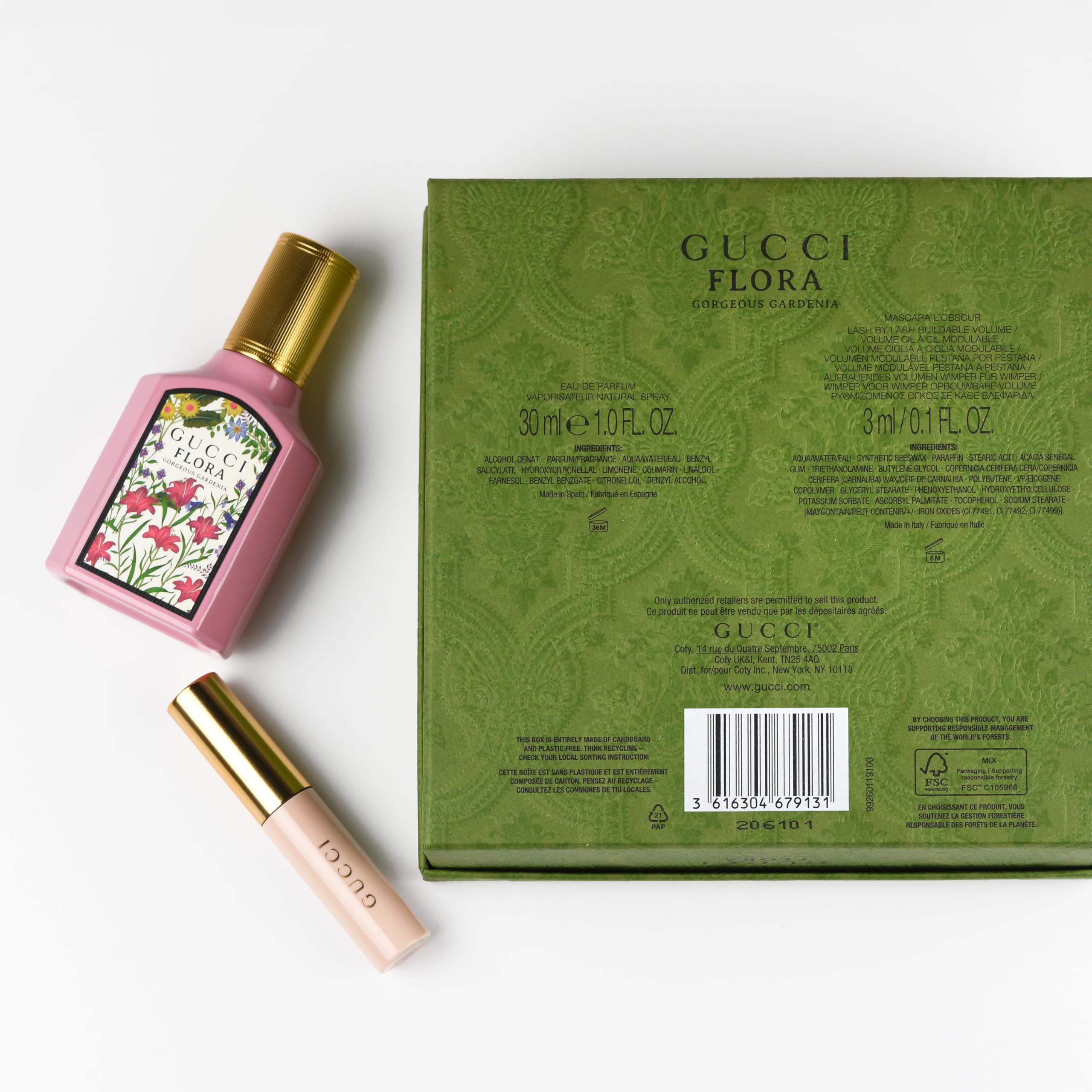 Amazon.com: Gucci Flora 華麗梔子花禮品組:Gucci Flora 香水1 盎司(約