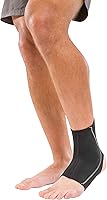 Mueller Neoprene Ankle Support Sleeve Brace - Pain Relief for Sprains, Strains, Arthritis - Black, One Size Fits Most Adults