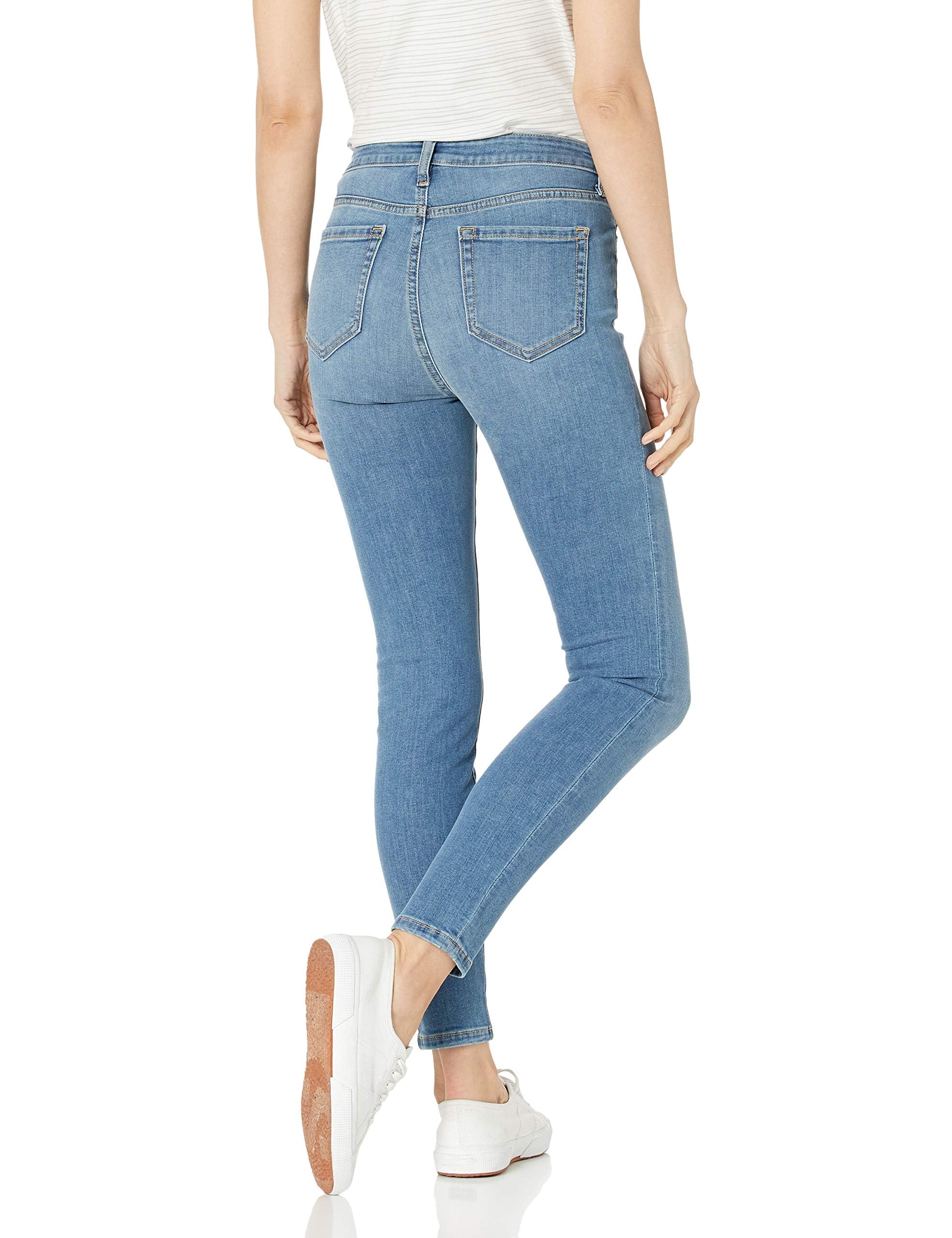 Amazon Essentials Jeans Skinny Elasticizzati a Vita Media - Colori Fuori Produzione Donna