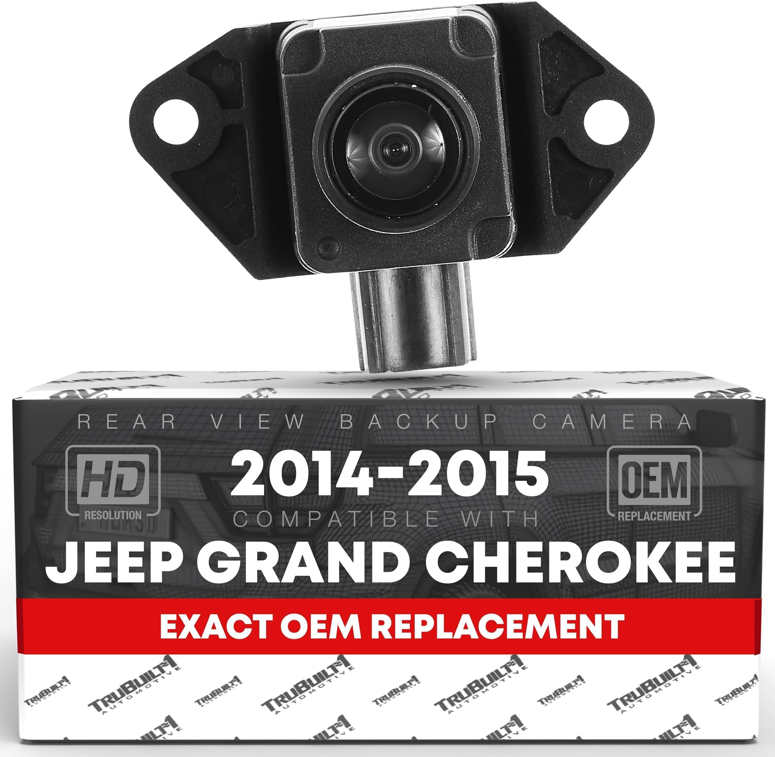 Rear View Backup Camera - Compatible with Jeep Grand Cherokee 2014-2015 - Reverse Park Assist Camera Replacement - OEM 68375333AA, 590-071