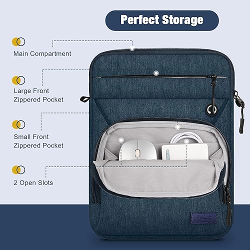 Miniatura 8 de MoKo Funda para tablet de 9 a 11 pulgadas, compatible con iPad Air 5 de 10.9 pulgadas 2022, iPad 987th 10.2, iPad 10th 10.9, iPad Pro 11 M2