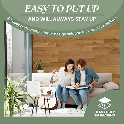 Miniatura 4 de TIMBERCHiC Tablones de pared 100% madera, fabricados en Estados Unidos, paneles de pared para decoración de interiores, acabado suave de alta