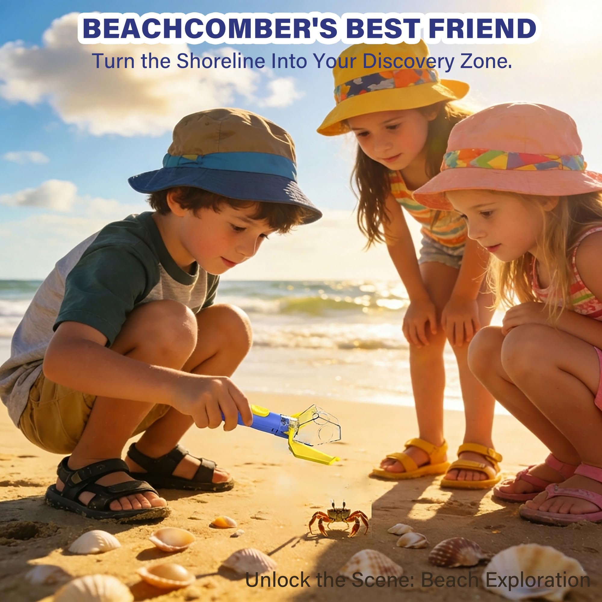 Bug Catcher for Kids with 6X Magnifier, 2 Pack STEM Educational Learning Toys Kit for Boys Girls Ages 3+, Indoor Outdoor Exploration Tool, Backyard Parks Camping, Birthday (Blue) - 4