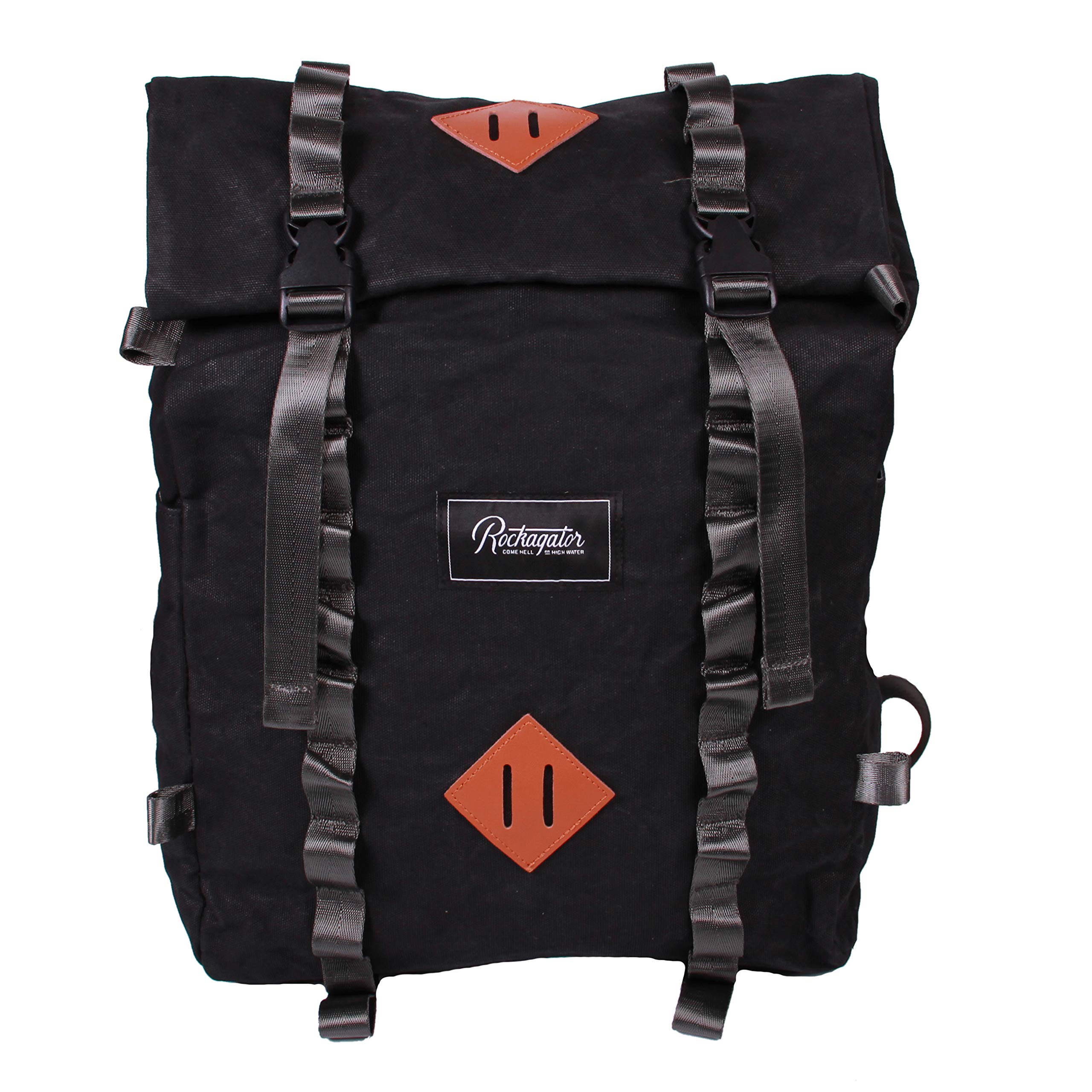 RockagatorLIFEstyle Waxed Canvas Roll-Top Phoenix Rucksack Backpack