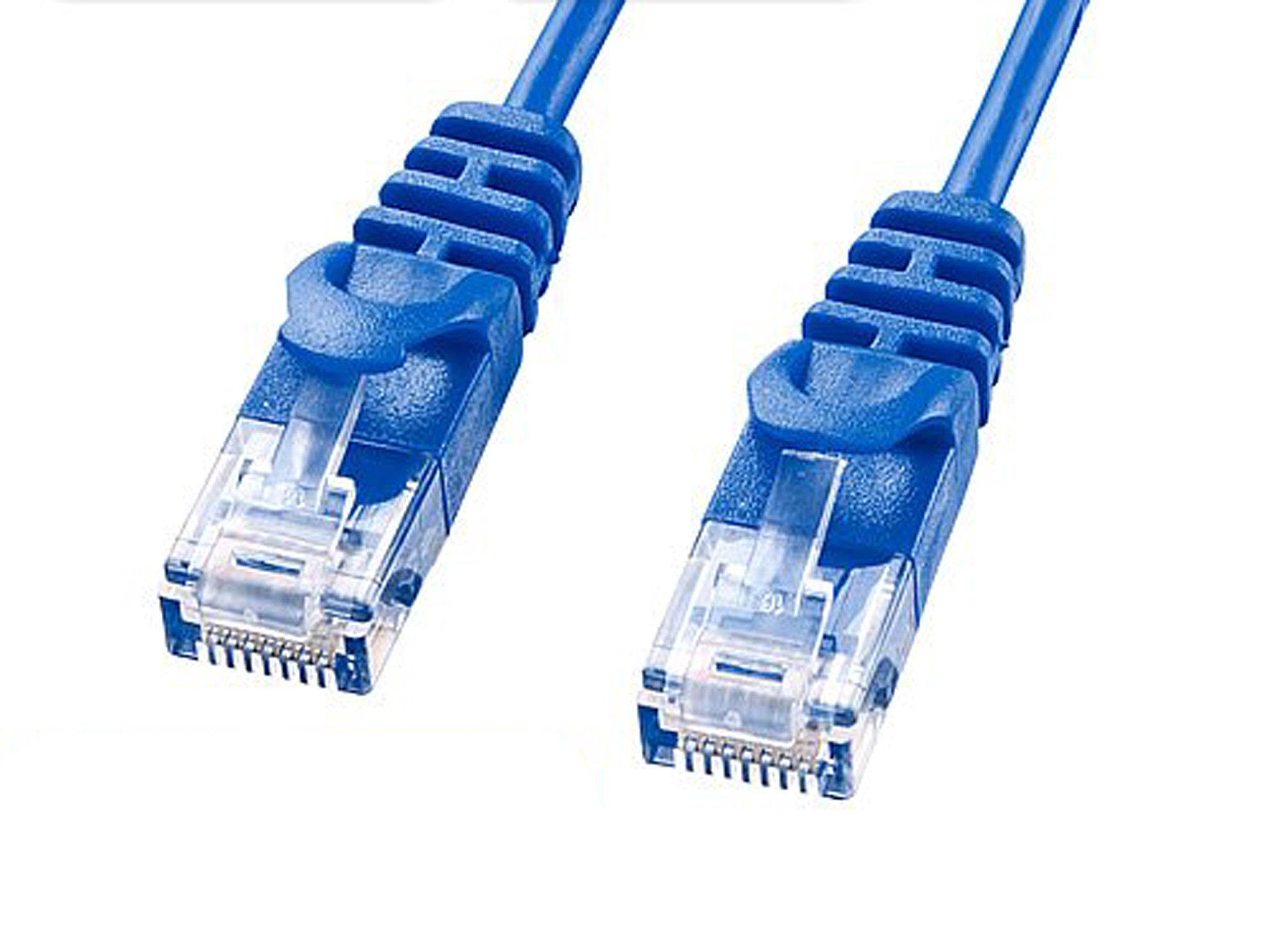 Amazon | イーサプライ Cat6 スリムLANケーブル 0.5m カテゴリー6 より