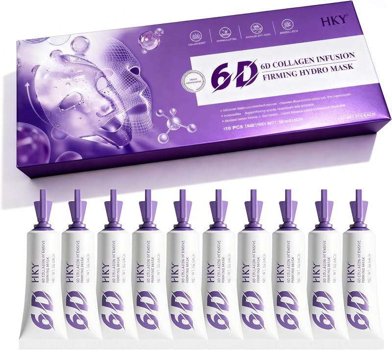 6D Collagen Niacinamide Peel Off Face Mask – PDRN & Ectoin, Salmon Egg Extract & Fibronectin for Firming & Repair – Conopeptide & Peptides, Sea Fennel Stem Cell – Anti-Aging, Brightening