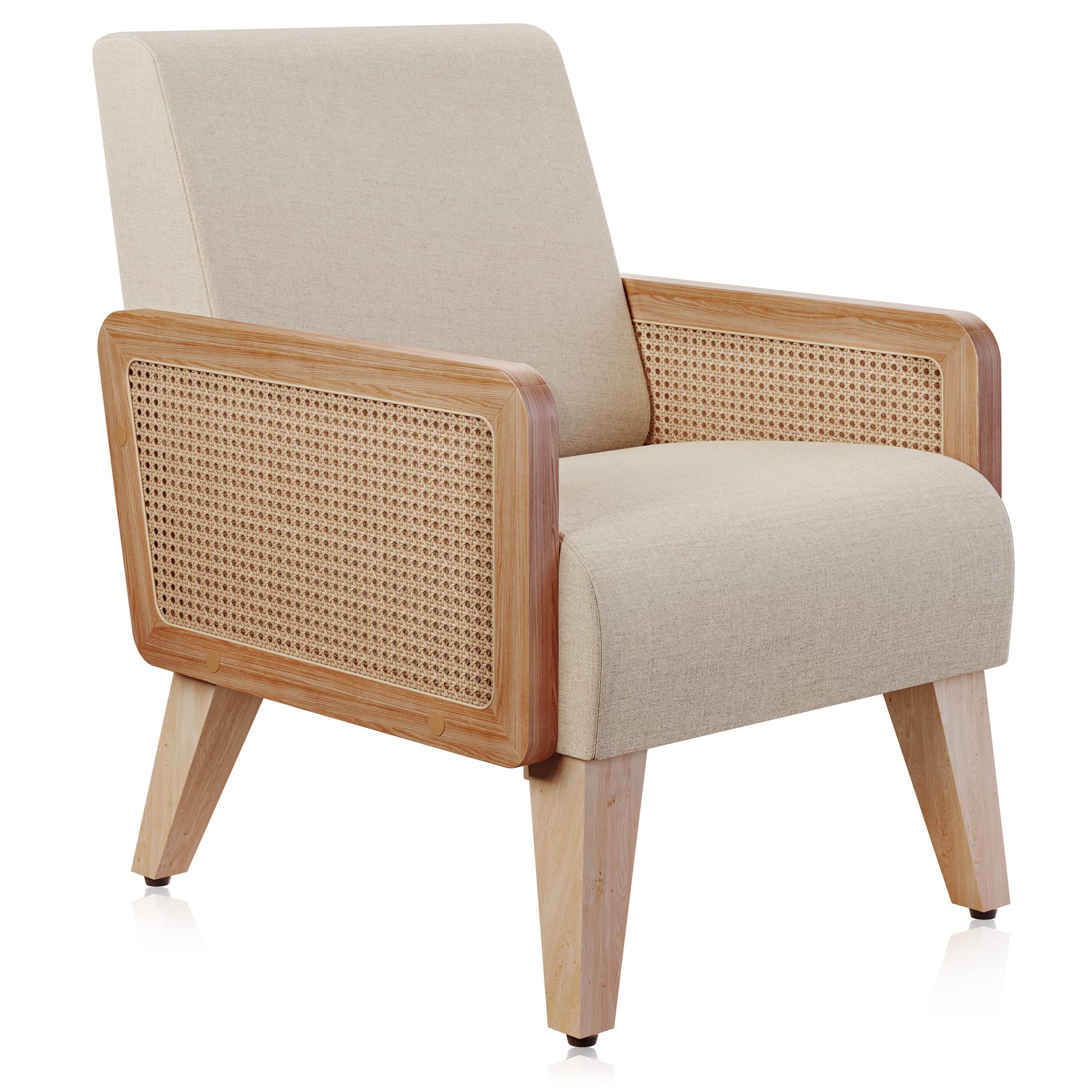 Amazon.com: BELLEZE Mid-Century Accent Armchair with Solid Wood