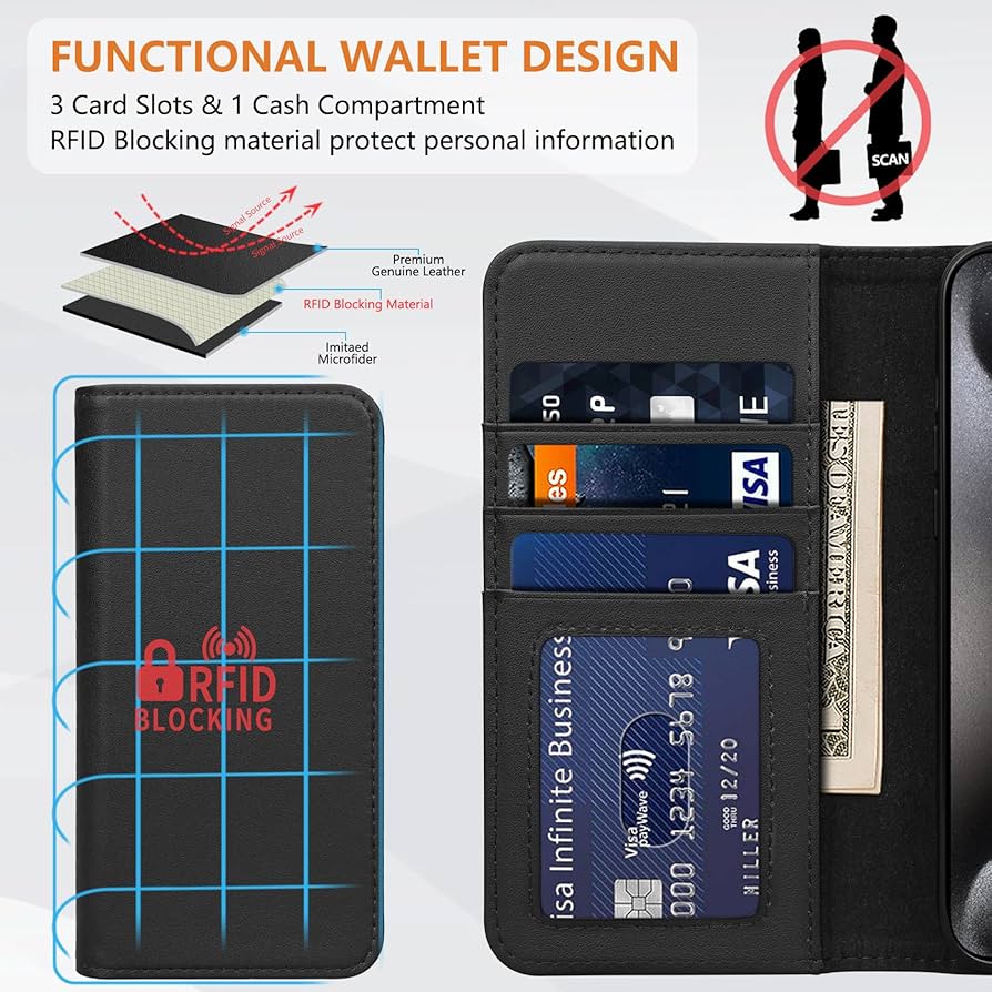 iPhone16 アナスイ FOLIO CASE／Black Amazon.com: SHIELDON