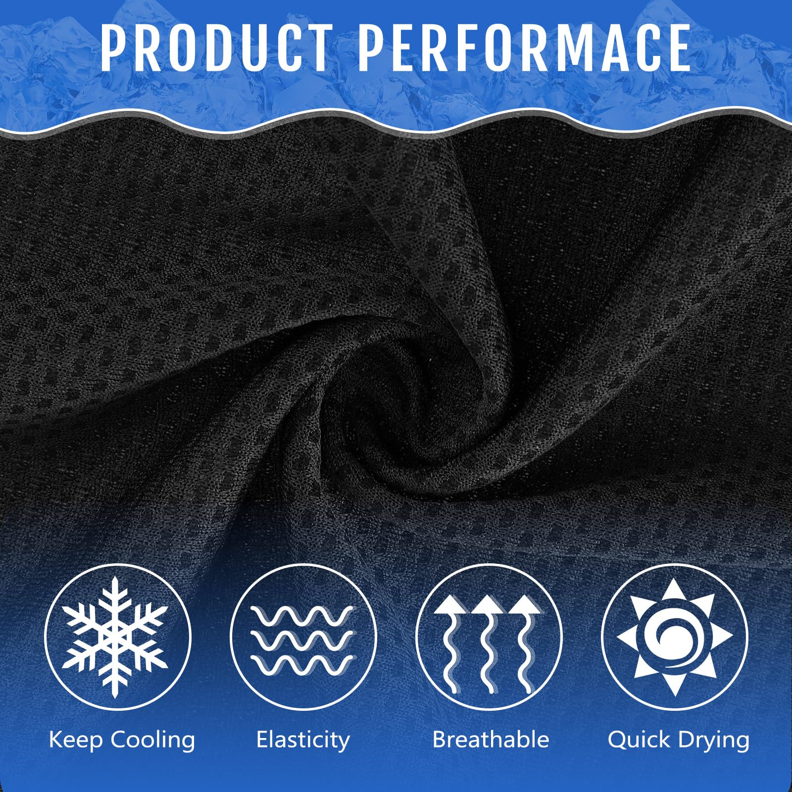 30er-Pack Kühlhandtücher 40" x 12" Kühlende Nackenwickel Weiche,atmungsaktive Kühlhandtücher Eishandtücher Mikrofaser-Trainingshandtücher für Yoga Sport Laufen Workout Fitnessstudio Camping Fitnessak