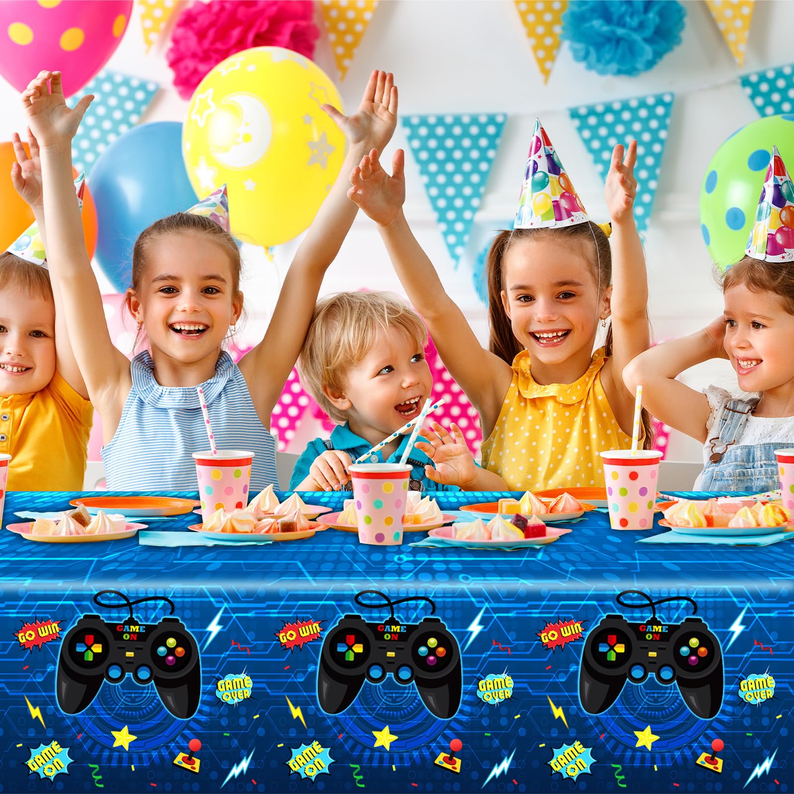 Tafelkleed Game on - Alles voor een kinderfeestje