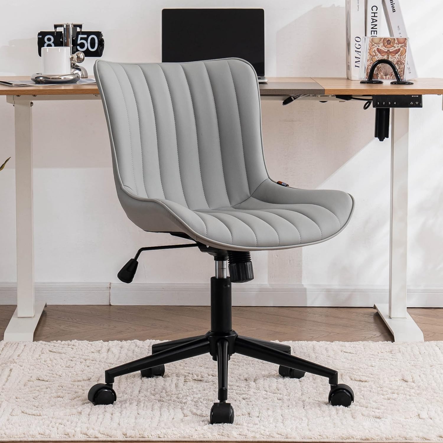 YOUNIKE Ergonomic Home Office Desk Chair with Wheels Comfy