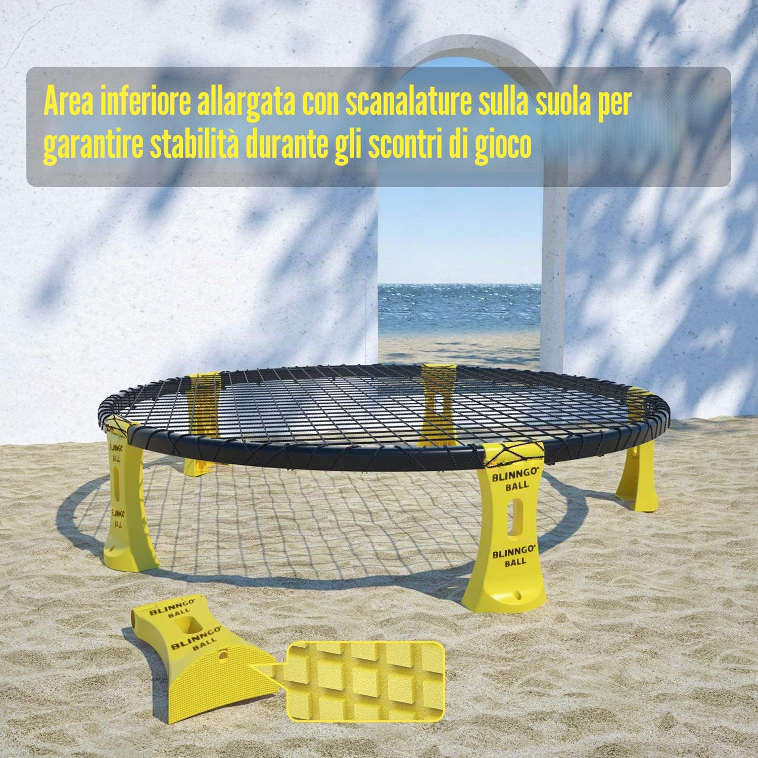 Il set include palle, reti, borsa, pompa a sfera e regole – Adatto per giocare in spiaggia, prato, cortile e parco