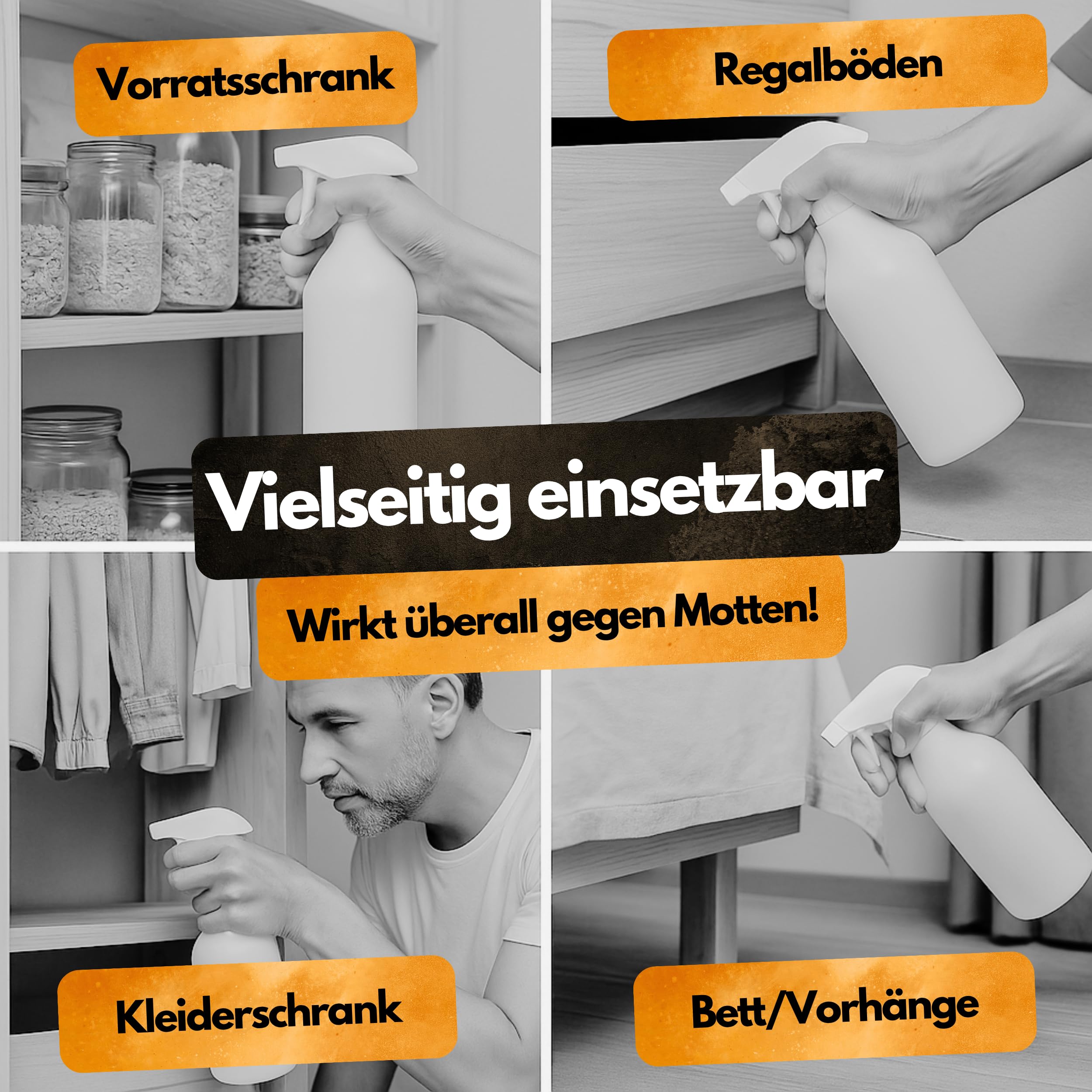 Gegen Motten! – Insektenschutz Abwehrmittel Kanister – 5 L – Anwendungsfertig – Schutz vor Kleidermotten & Lebensmittelmotten – Für Kleiderschrank, Vorratsschrank & Dachboden – PT19 Repellent