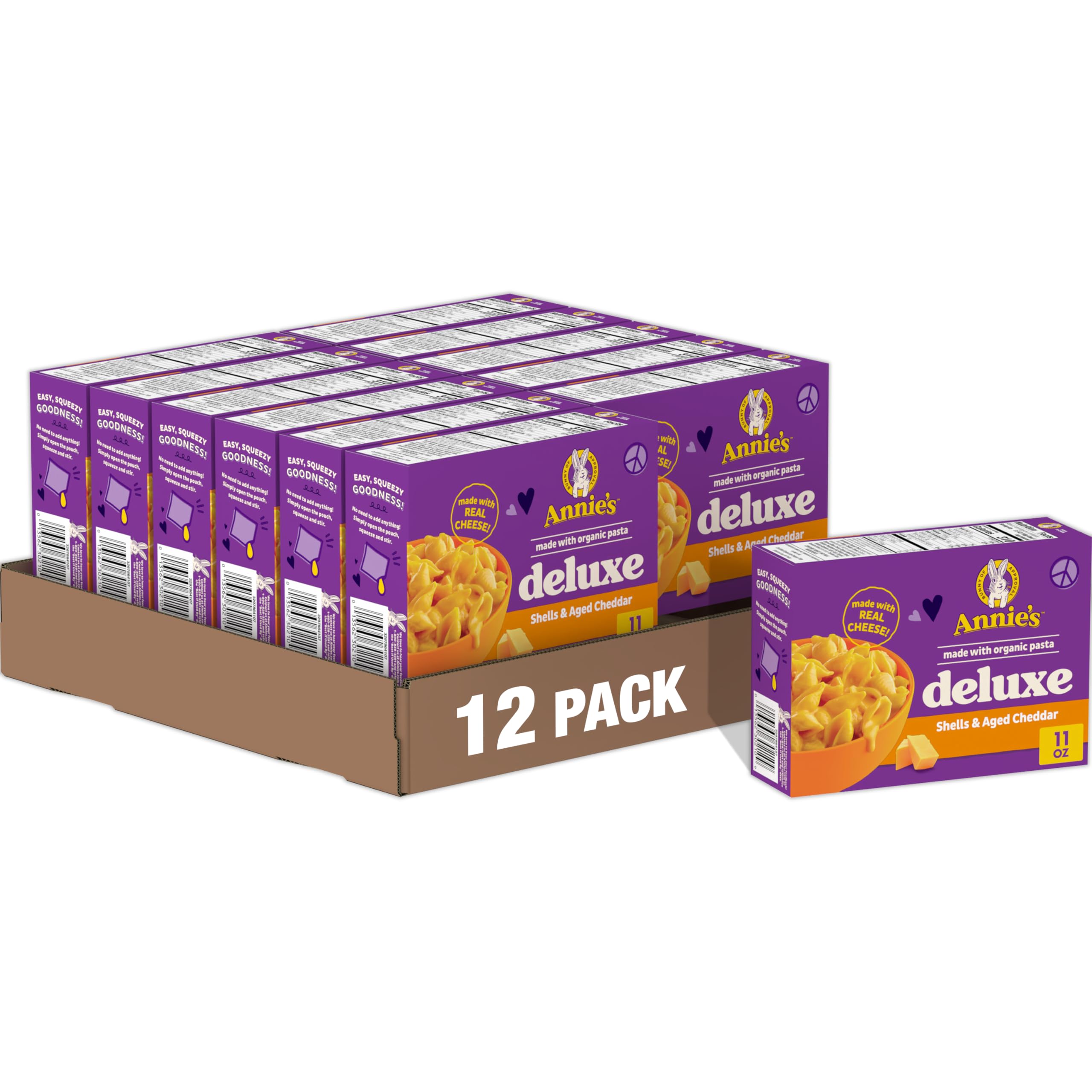 ANNIES HOMEGROWN MAC & CHS SHELL & AGD CHDR, 11 OZ