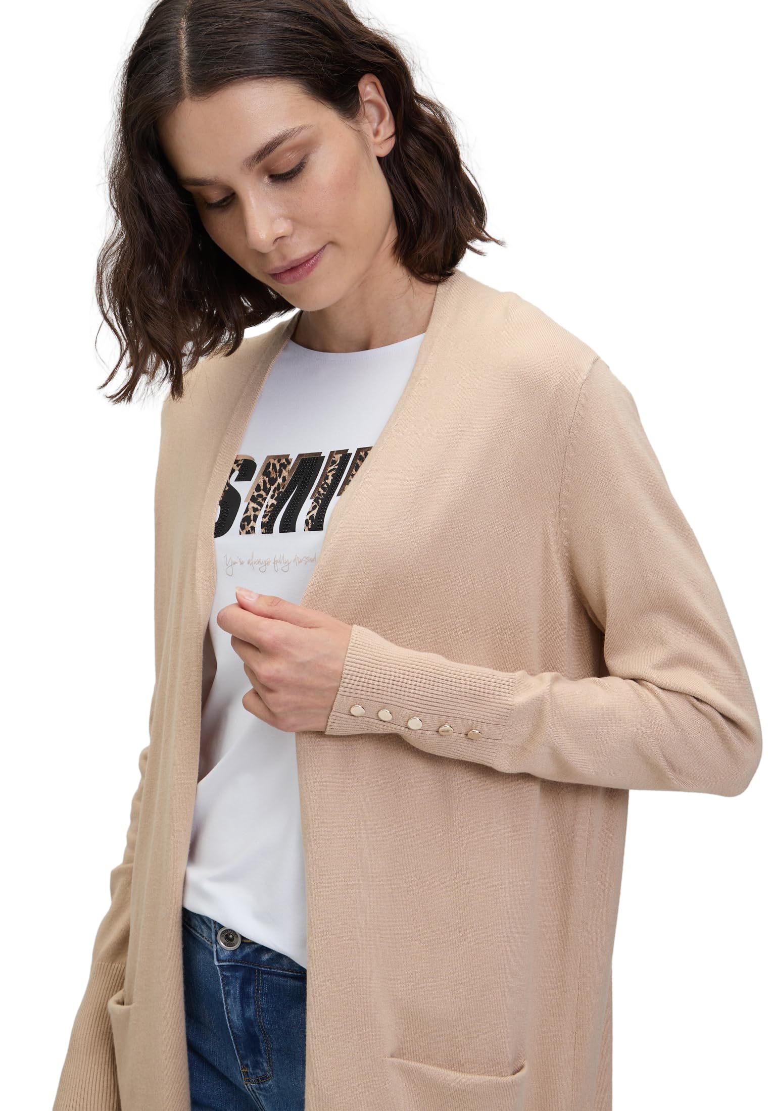 Betty Barclay Damen Feinstrickjacke mit Taschen