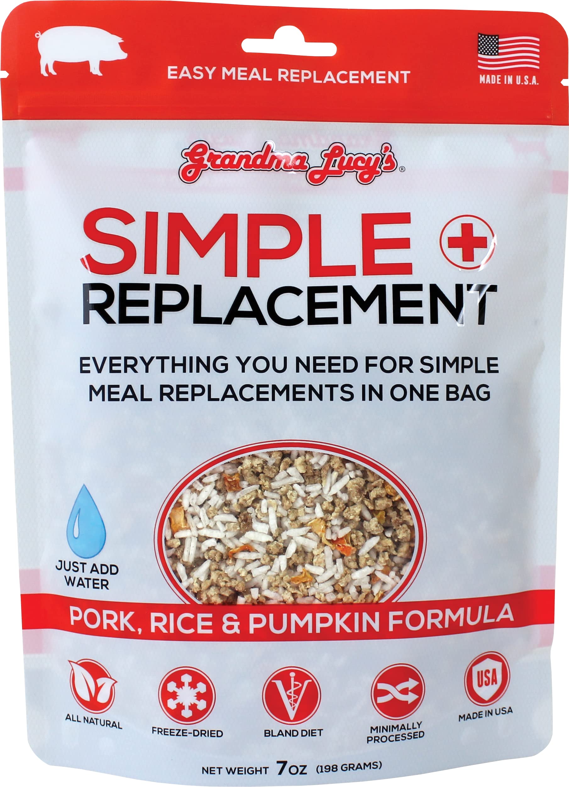 Grandma Lucy's Simple Replacement Pork, Rice and Pumpkin - 7oz
