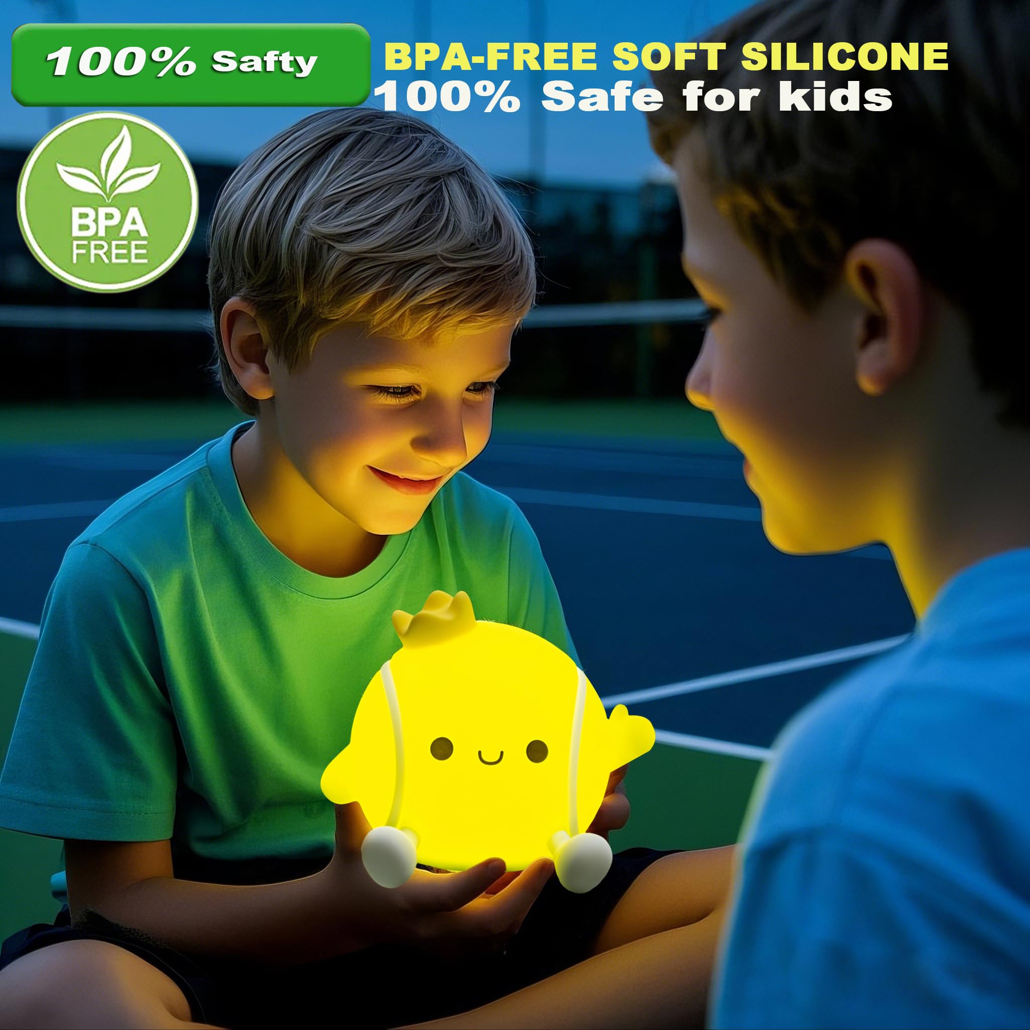 DREAMING MY DREAM Veilleuse à LED spongieuse à 2 niveaux à intensité variable pour chambre d'enfant, lampe tactile rechargeable, cadeau pour bébés garçons et filles