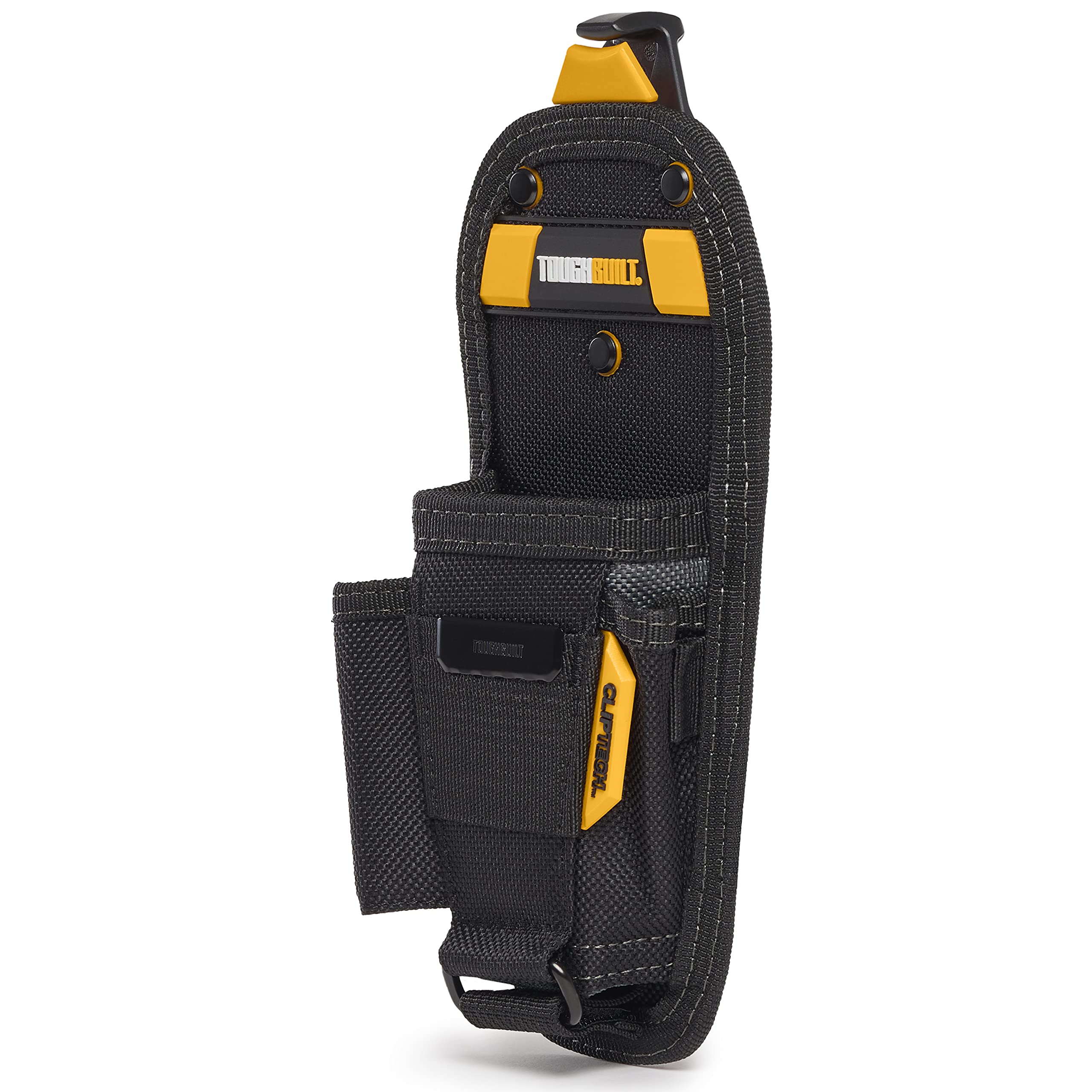 ToughBuilt - Bolsa de herramientas para alicates, bolsillos y bucles, clip de cinta métrica, destornillador, soporte para lápices, accesorios de funda de herramientas ajustables, organizador