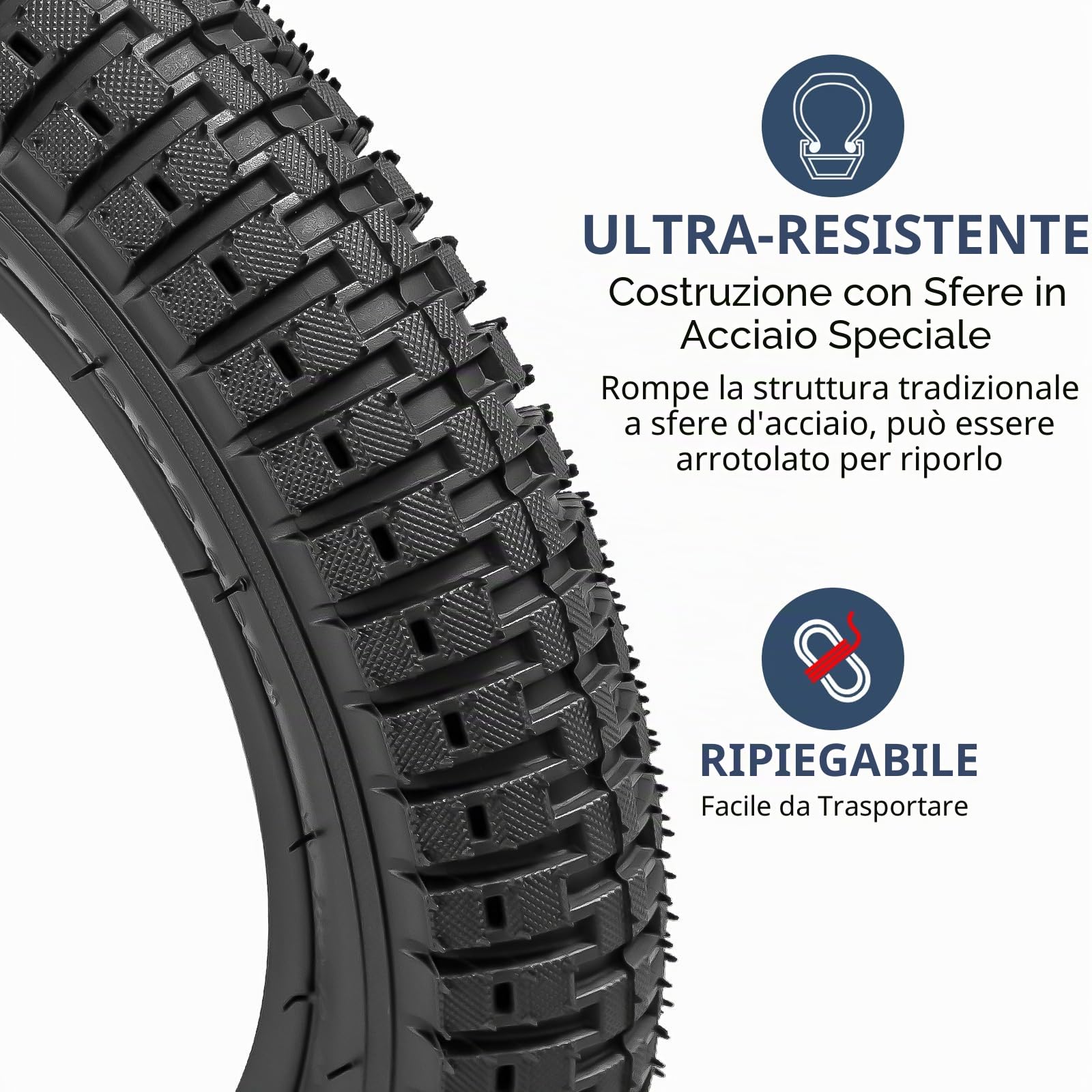 YunSCM 2Pcs pieghevole 14 Pollici Pneumatici 14X1.95 ETRTO 50-254 e 14 Pollici Camera d' Aria AV32mm Compatibile Biciclette da città, bici da strada, biciclette per bambini 14X1.95 14x2.0 Pneumatici