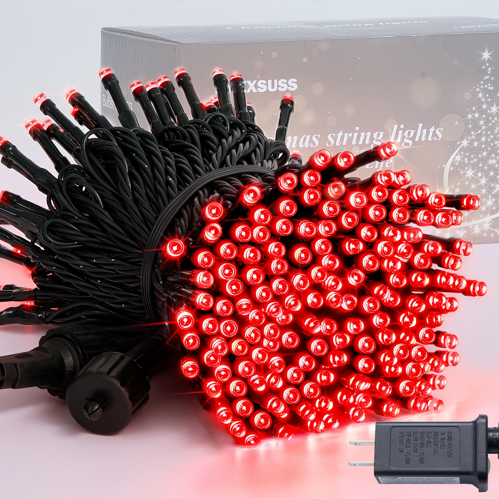 Amazon.com: JMEXSUSS 250 LED Red Lights for Halloween, 91.5ft Red