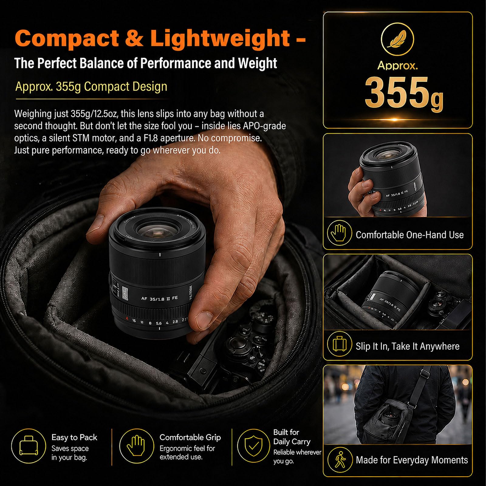 VILTROX 35 mm F1.8 EVO FE Mount obiektyw do aparatu Sony E z pełną ramką design APO obiektyw pełnoformatowy z grubą przysłoną autofokusa soczewka do Sony A7CIl A7CR ZVE1 A7RV FX2 a7RIV a7IV a7RI A6700