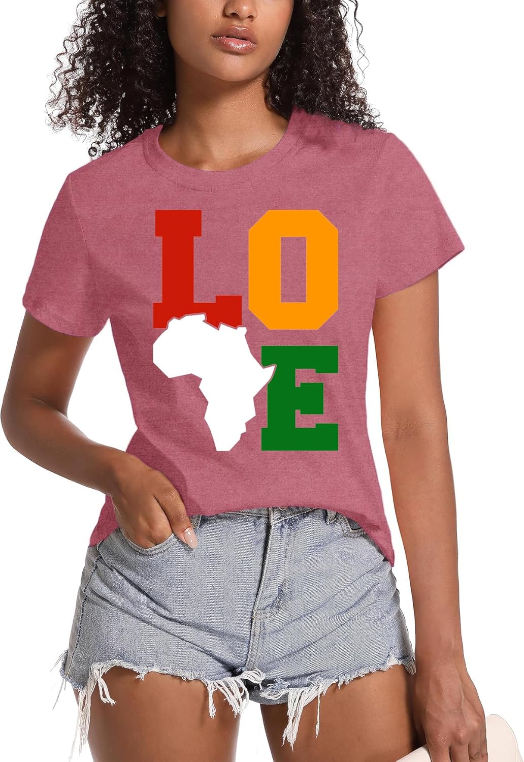 LBP Black Pride Love Shirt for Women Juneteenth Black History Month T-Shirt African American Tee Tops - Image 5