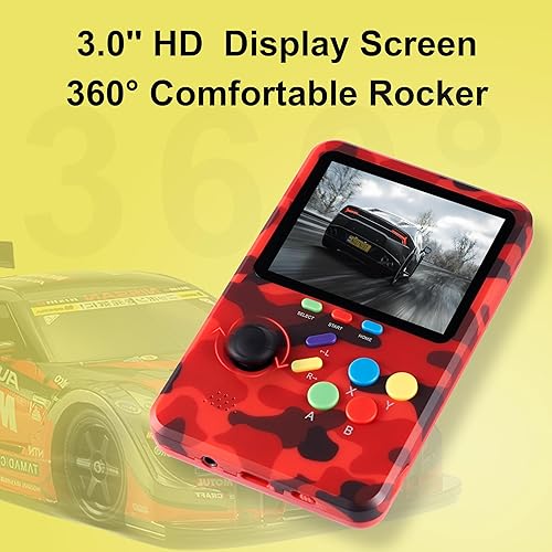 Miniatura 2 de WeLohas Consola de juegos retro, emulador clásico de 10, más de 10000 videojuegos divertidos precargados, juegos electrónicos 3D, tarjeta TF de 64