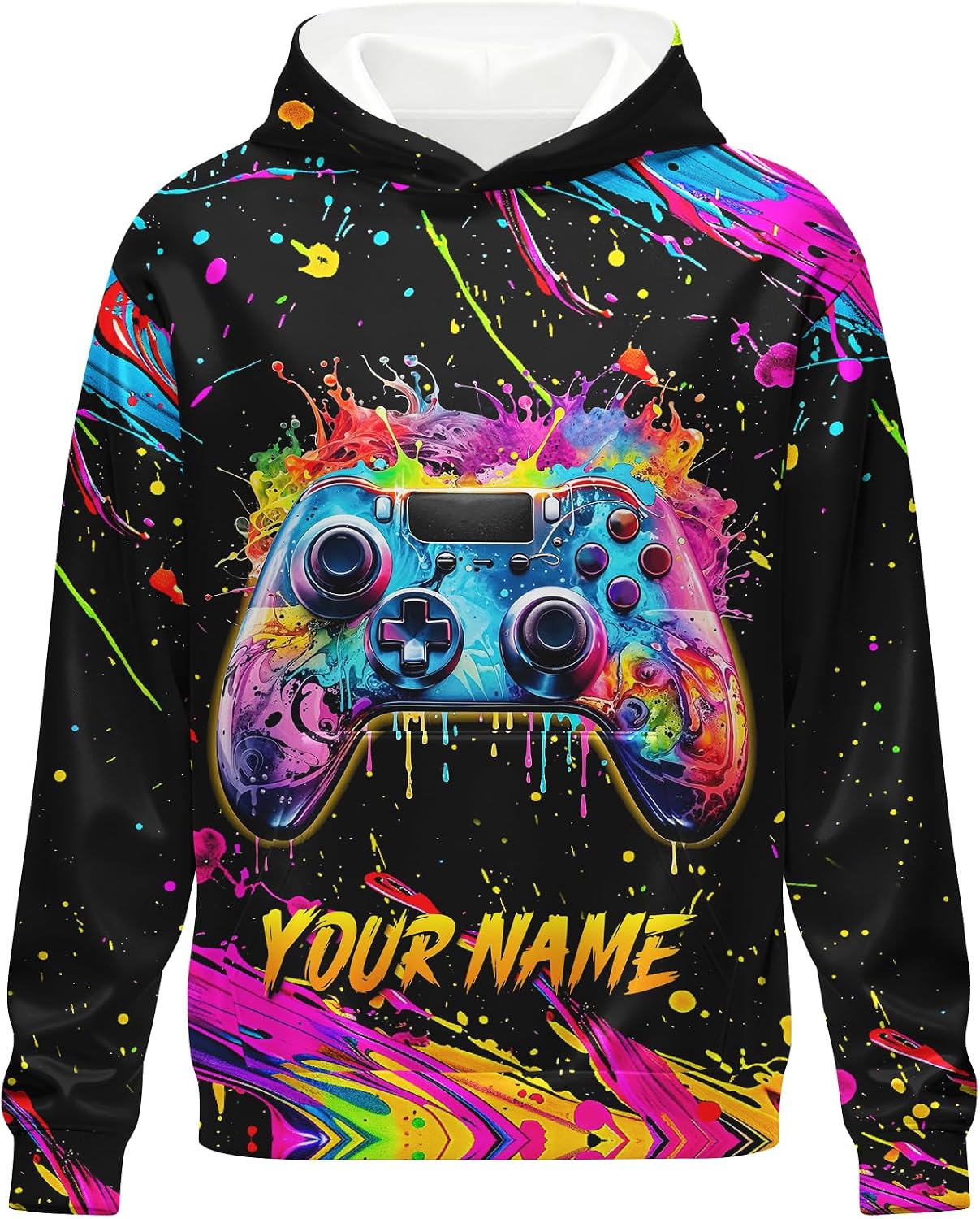 Boys Hoodies Gifts - Custom Kids Printed Hoodie Sweatshirt - Soft Cool Pullover with Pocket (4-16 Years)