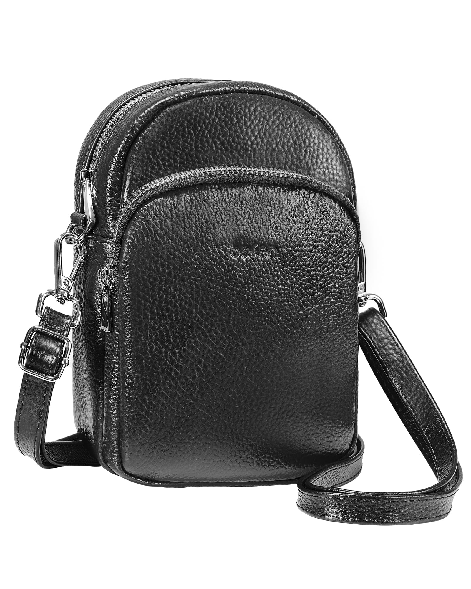 befen Echtleder Handytasche zum Unhängen Damen, Handytasche Damen mit RFID-Blockierung Kartenfächern Handytaschen