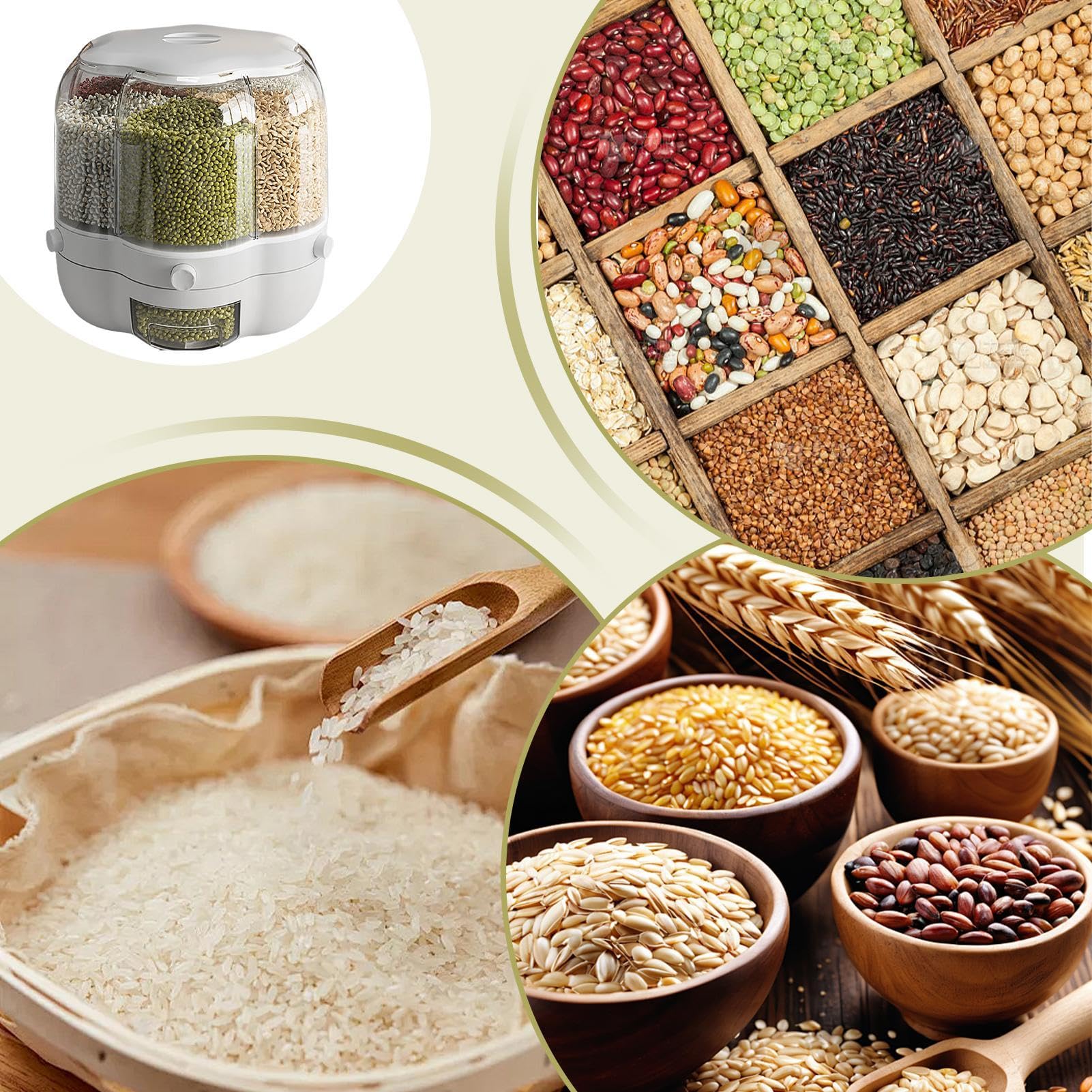 Contenedores de almacenamiento de cocina, contenedor de almacenamiento de