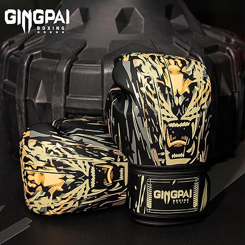 Miniatura 5 de GINGPAI Taekwondo Karate Half-Fingered Gloves for Men Women, Training Gloves for Sparring Martial Arts