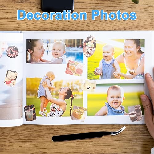 Miniatura 78 de 3500 calcomanías coreanas para tarjetas fotográficas Kpop, calcomanías de decoración de libros, calcomanías estéticas con purpurina de mariposa