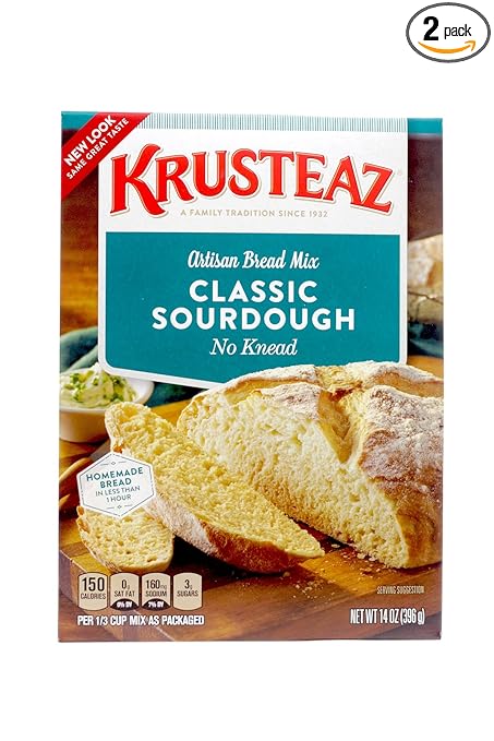 Krusteaz Mix Bread Sourdough 14 Ounce (2 Pack)