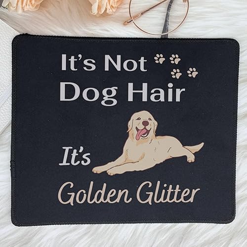 Miniatura 5 de Funny It's Golden Glitter - Alfombrilla de mouse para amantes de los perros, regalo para dueños de perros, tapete de mouse para amantes de los