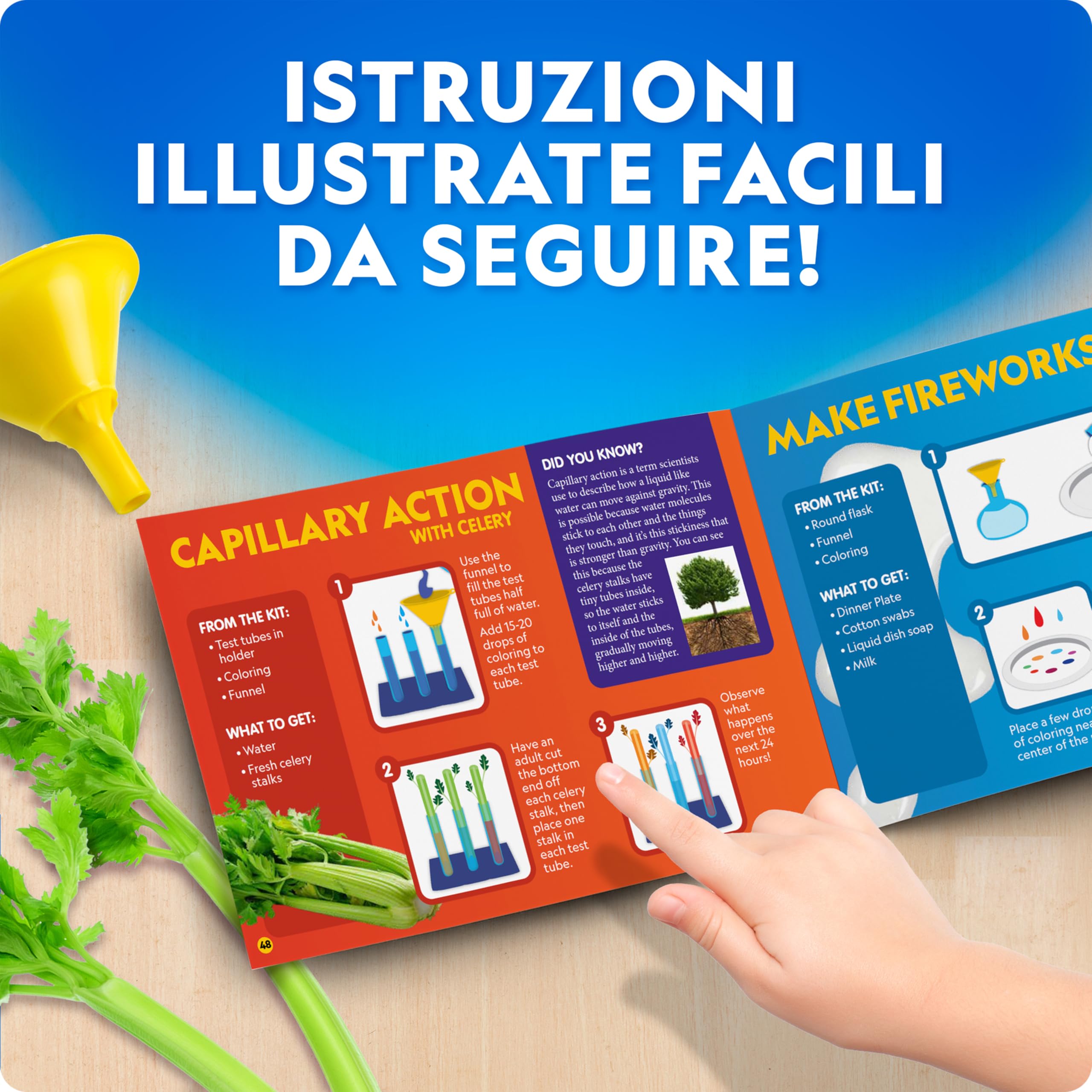 Blue Marble National Geographic Set di Chimica per Bambini – Laboratorio Educativo con 50 Esperimenti Scientifici e Oltre 20 Strumenti di Laboratorio