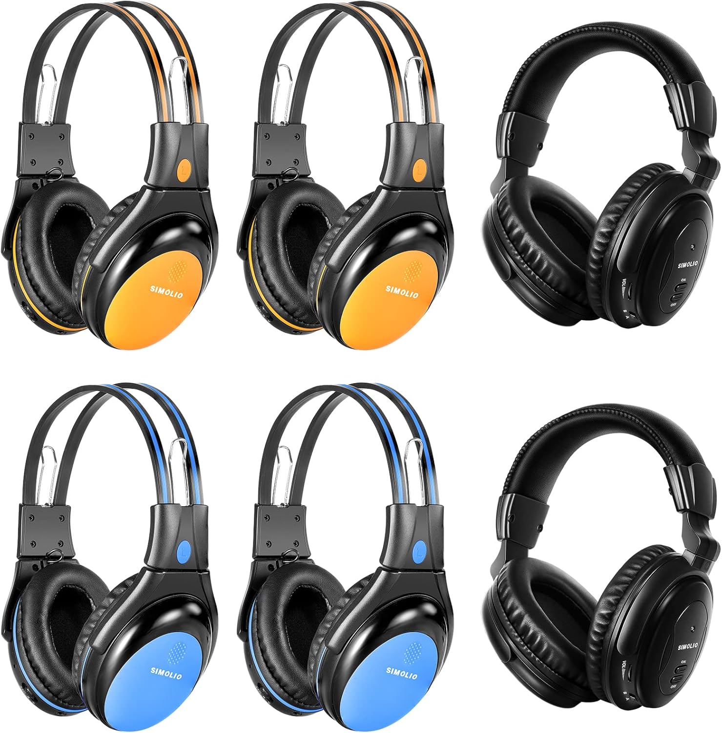 SIMOLIO IR Car Headphones Compatible with Honda Odyssey & Chrysler Pacifica & Chevy Suburban & GMC Yukon & Toyota Sienna 2003 2004 2005 2006 2007 2012 2014 2015 2016 2017 2018 2019 2020 2021 2022