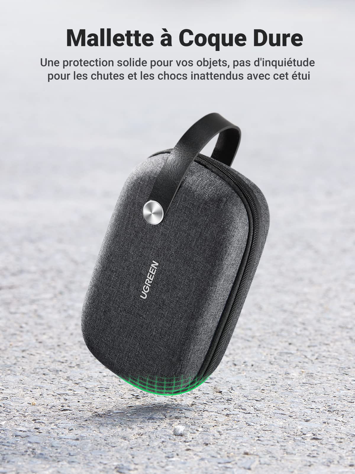 UGREEN Sac Rangement Accessoires Électroniques Antichoc Voyage Organisateur pour Chargeur Batterie