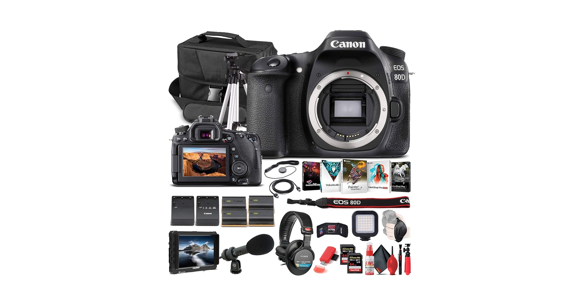 Amazon.com : Canon EOS 80D DSLR Camera (Body Only) (1263C004