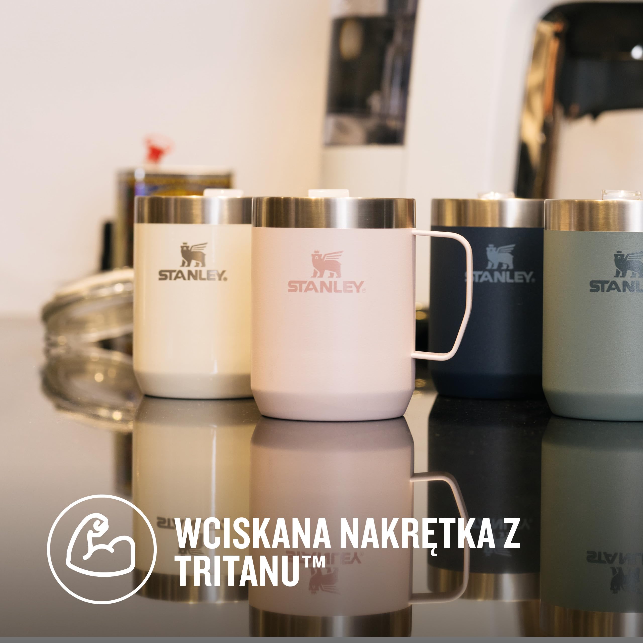 Stanley Classic Legendary Kubek Kempingowy 0.23L - Kubek kempingowy ze stali nierdzewnej - kubek termiczny Bez BPA do gorących napojów - Rose Quartz