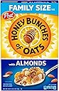 Honey Bunches of Oats with Almonds Breakfast Cereal, Honey Cereal with Granola Clusters and Sliced Almonds, Family Size, 18 OZ Box