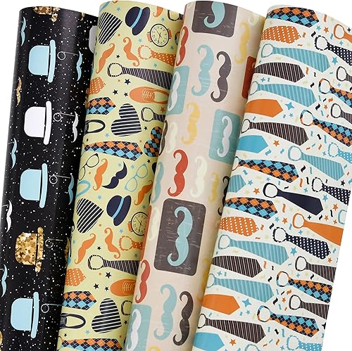 Miniatura 9 de GIOLNIAY Papel de regalo de galaxia para niños y niñas, cumpleaños, baby shower, envoltura de regalo con estrellas de neón, cielo estrellado de