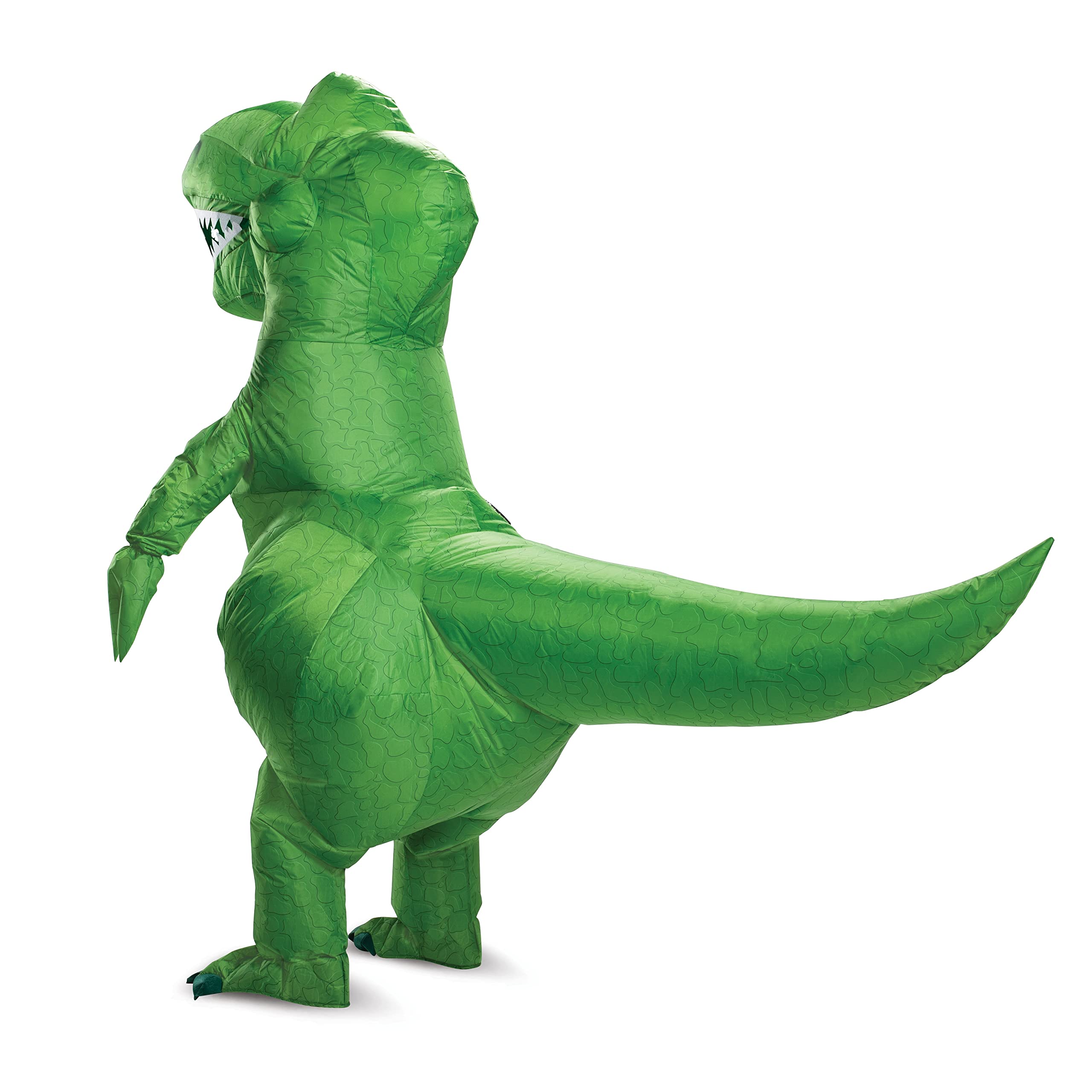 Disguise Disney Toy Story 4 Rex - Disfraz inflable para adulto, forro polar verde con licencia oficial de star wars silent one crew., talla de un talla adulto