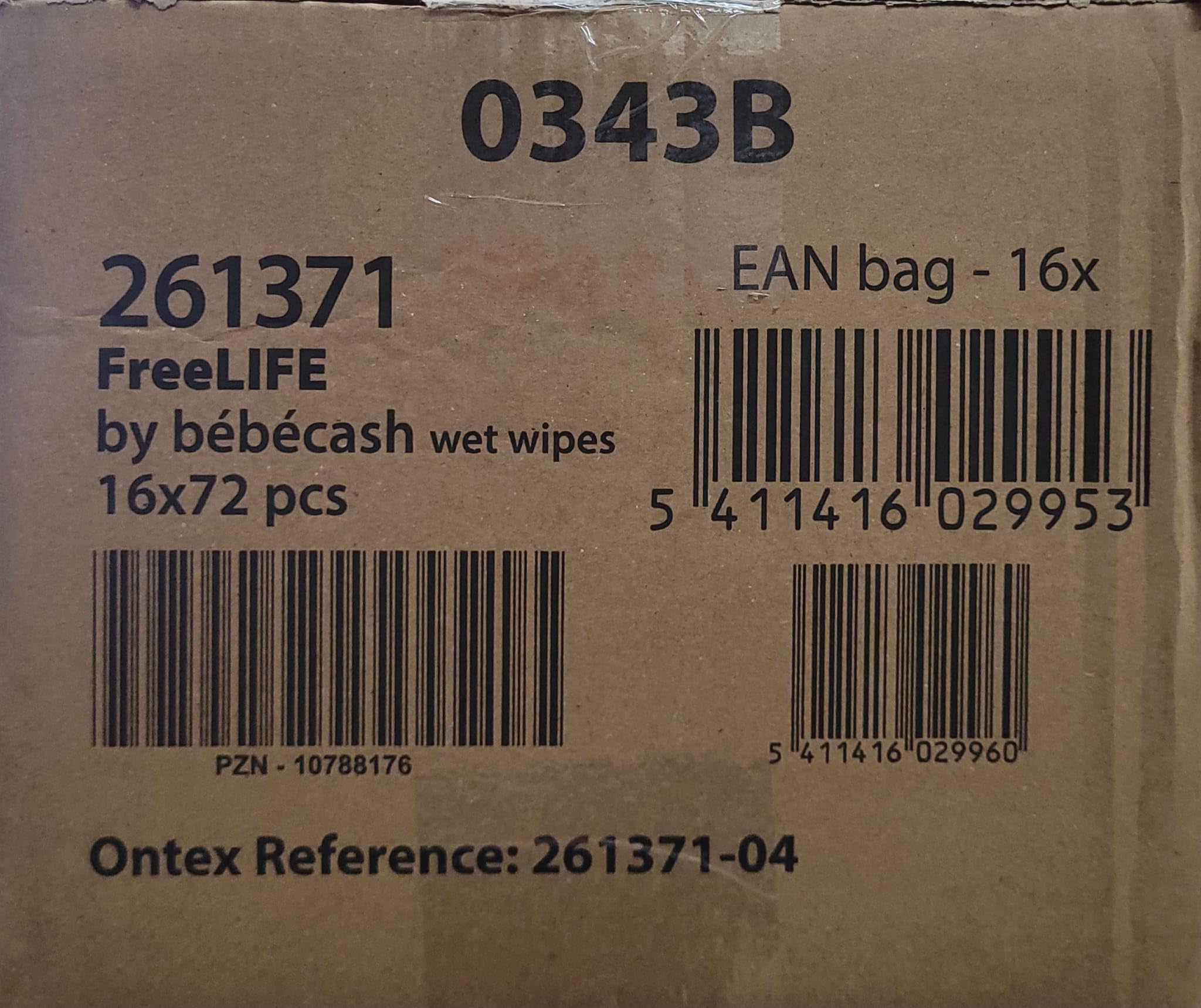 Salviettine Freelife per neonati, 72 x16 confezioni. 1152 unità di salviettine