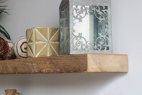 Vista 41 de Urban Legacy - Estantes flotantes hechos de auténtica madera regenerada, moderna, a la moda, madera de granero, hecho por Amish en el condado