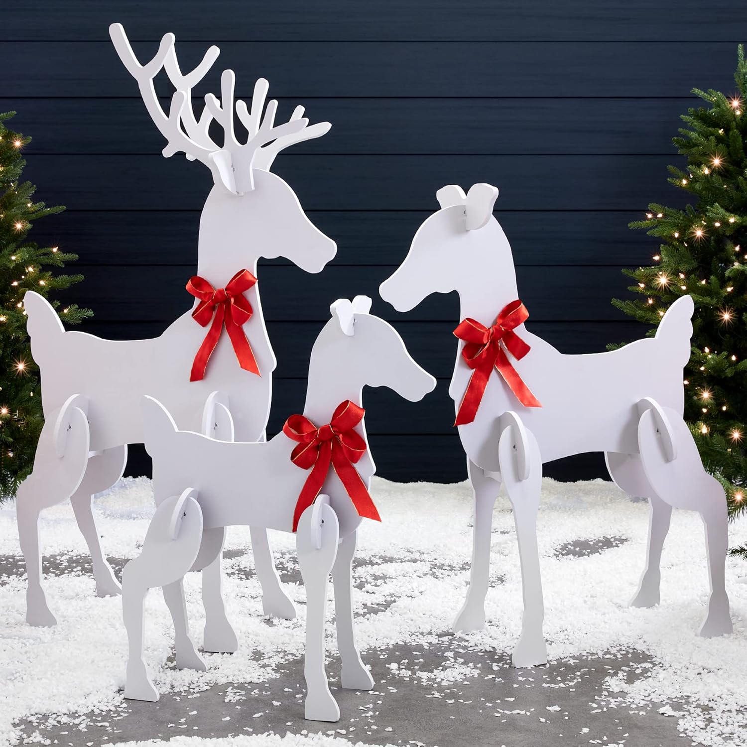 Best Choice Products 3Piece 56in Reindeer Family