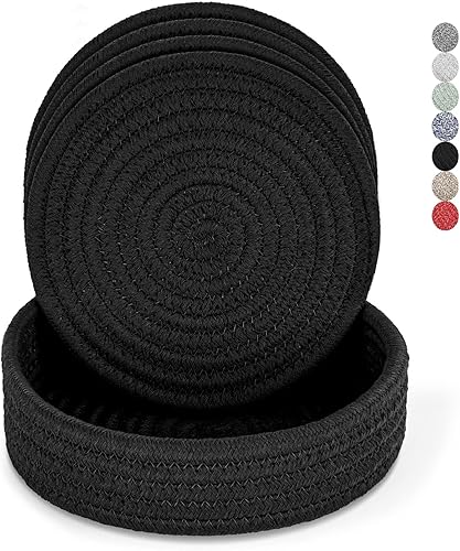 Miniatura 1 de Salvamanteles para platos calientes, salvamanteles para ollas y sartenes calientes, almohadillas calientes para encimeras, posavasos, 4 piezas y