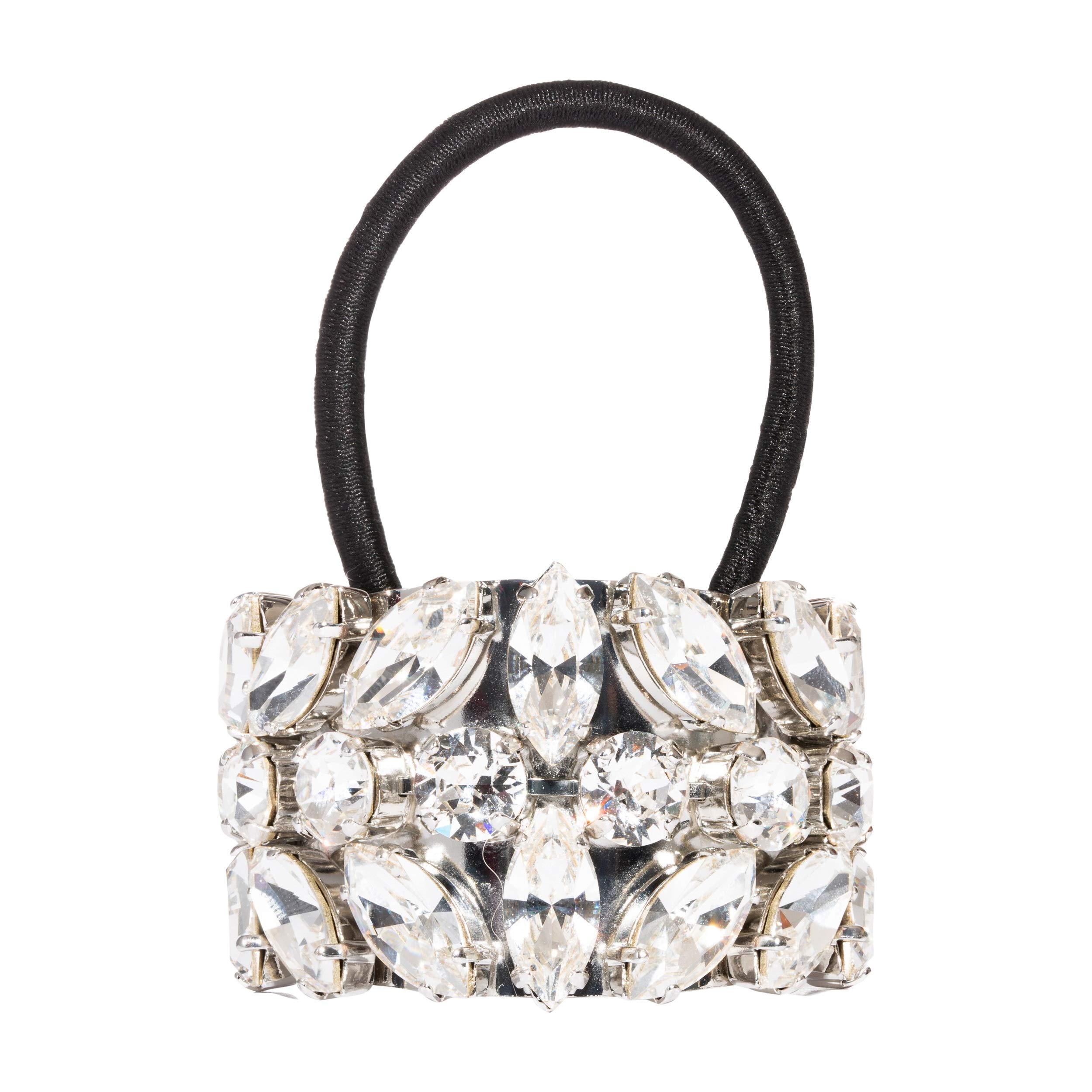 L. Erickson Aurora Crystal Pony Cuff - Crystal | Silver