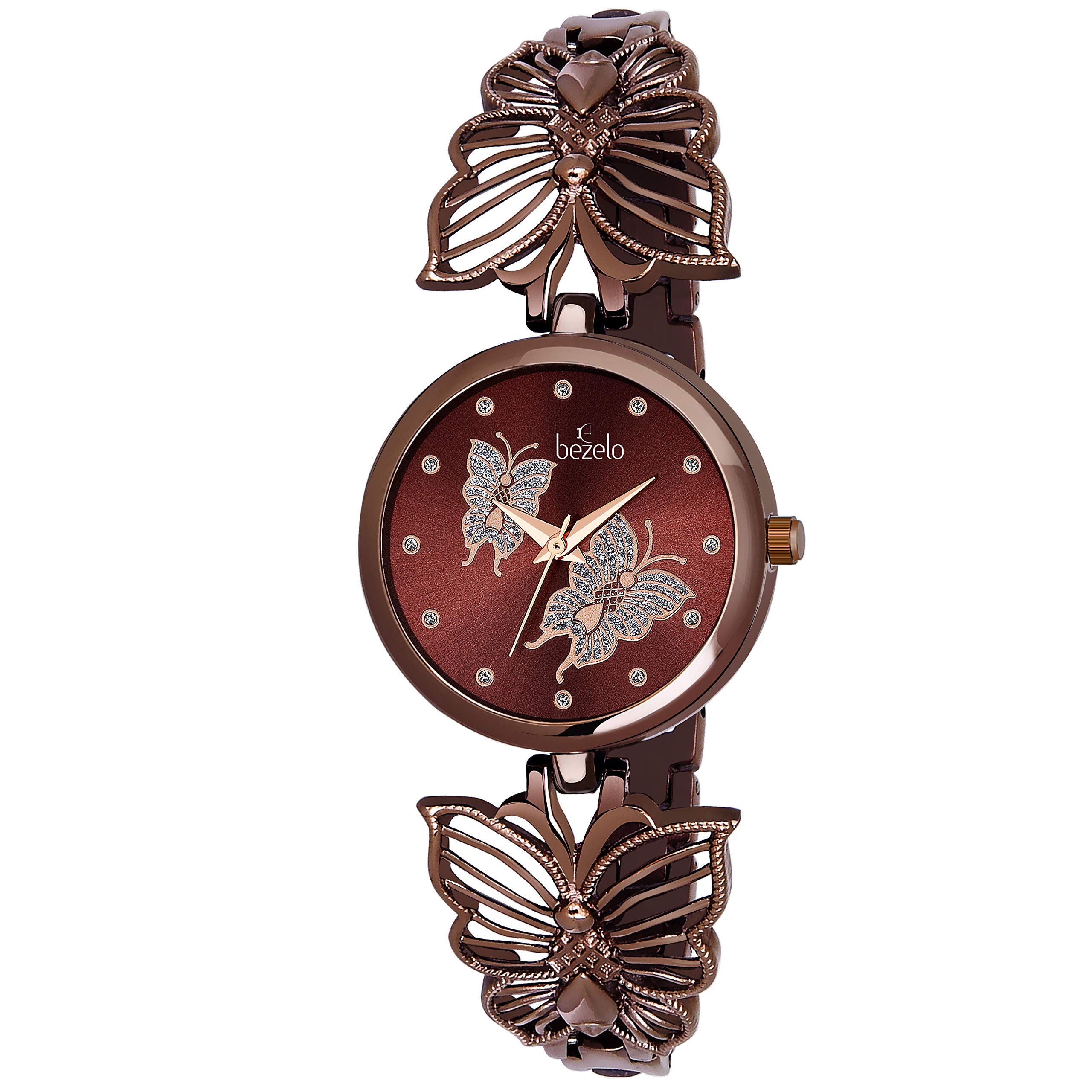 BEZELO Analog Womens Watch (Brown Dial, Brown Colored Strap) (B07ZJNLZR4) Amazon Price History, Amazon Price Tracker